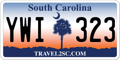 SC license plate YWI323