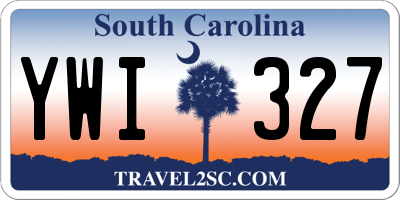 SC license plate YWI327