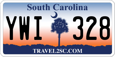 SC license plate YWI328