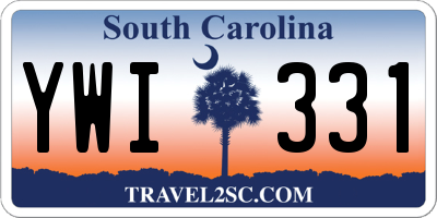SC license plate YWI331