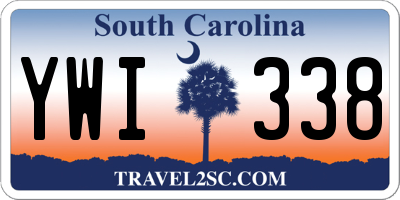 SC license plate YWI338