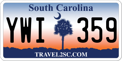 SC license plate YWI359