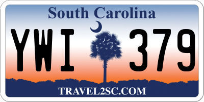 SC license plate YWI379