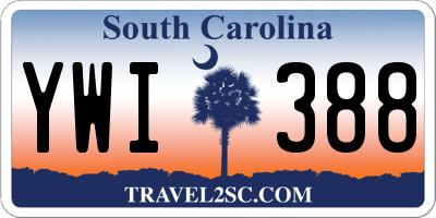 SC license plate YWI388