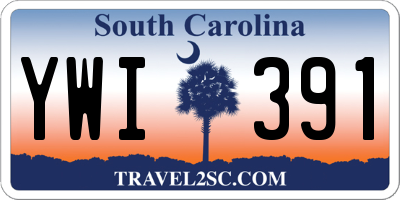 SC license plate YWI391