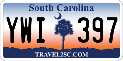 SC license plate YWI397