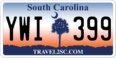SC license plate YWI399