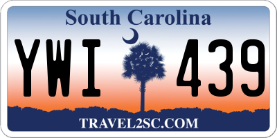 SC license plate YWI439