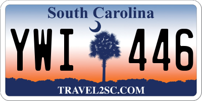 SC license plate YWI446