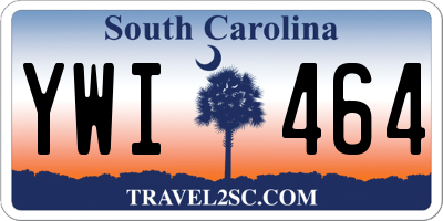 SC license plate YWI464