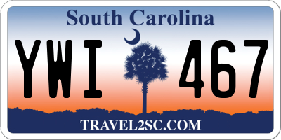 SC license plate YWI467