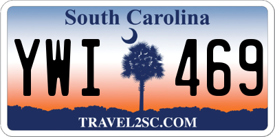 SC license plate YWI469