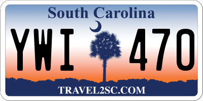 SC license plate YWI470