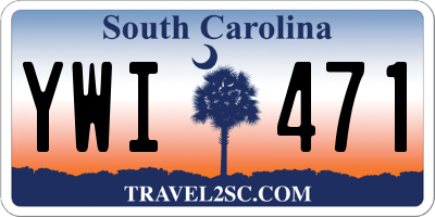 SC license plate YWI471