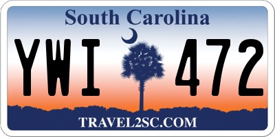 SC license plate YWI472