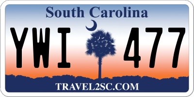 SC license plate YWI477