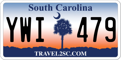 SC license plate YWI479