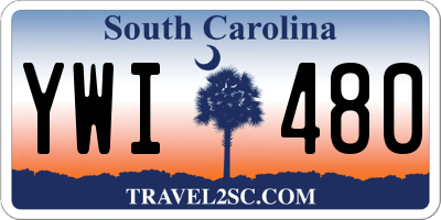 SC license plate YWI480