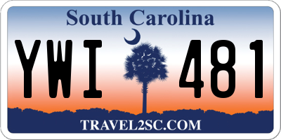 SC license plate YWI481