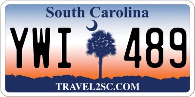 SC license plate YWI489