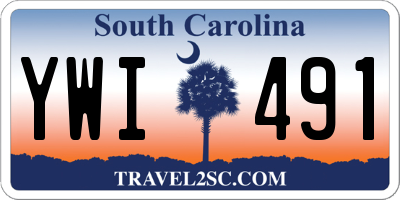 SC license plate YWI491
