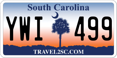 SC license plate YWI499