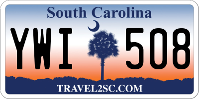 SC license plate YWI508