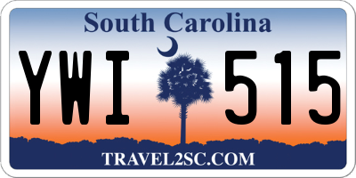 SC license plate YWI515