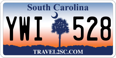 SC license plate YWI528