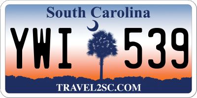 SC license plate YWI539