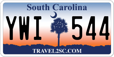 SC license plate YWI544