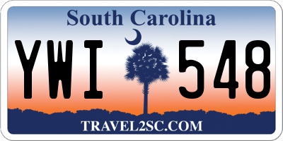 SC license plate YWI548