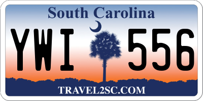 SC license plate YWI556