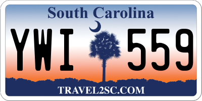 SC license plate YWI559