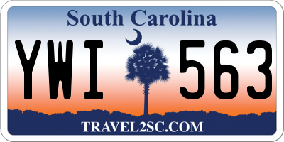 SC license plate YWI563