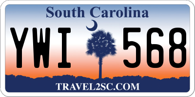 SC license plate YWI568