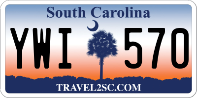 SC license plate YWI570