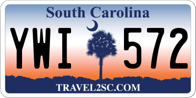 SC license plate YWI572