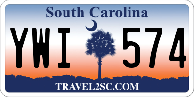 SC license plate YWI574