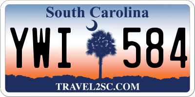 SC license plate YWI584