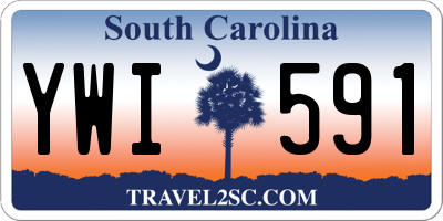 SC license plate YWI591