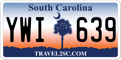 SC license plate YWI639