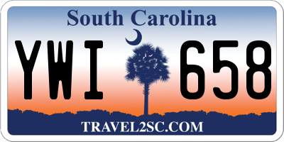SC license plate YWI658