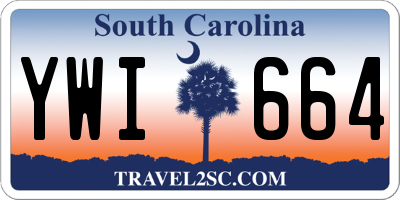 SC license plate YWI664