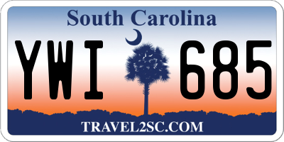 SC license plate YWI685