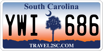 SC license plate YWI686
