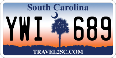 SC license plate YWI689
