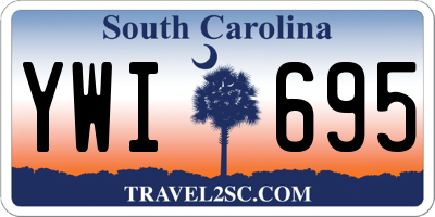 SC license plate YWI695