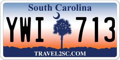 SC license plate YWI713