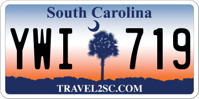 SC license plate YWI719